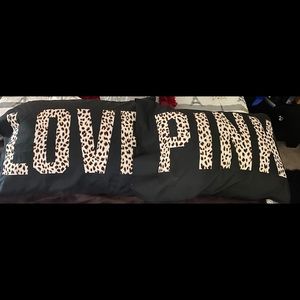 LOVE PINK leopard pillow cases